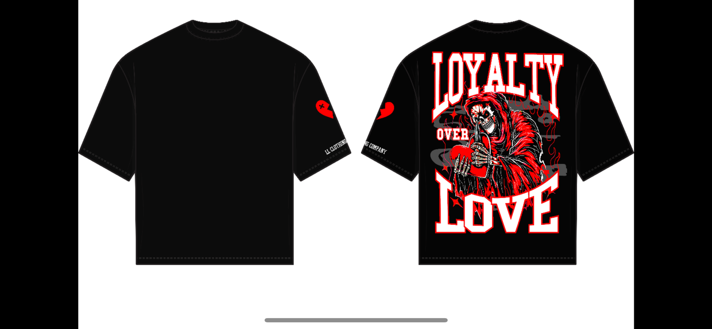 Loyalty Over Love Skull Tee