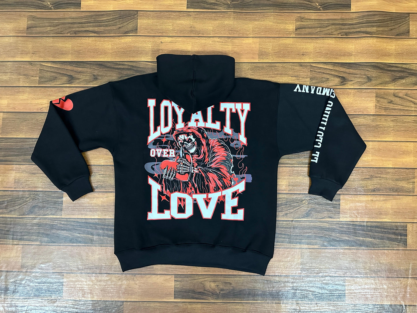 Loyalty Over Love Skull Hoodie